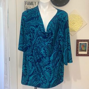 ACE fashion floral top (3X)